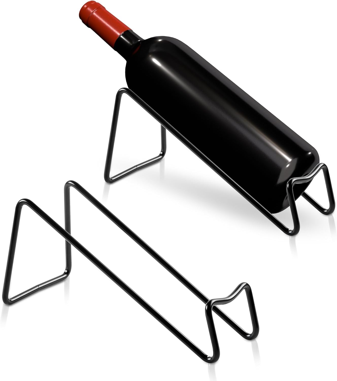 Stackable Fridge Wine Rack | Space Saving Metal Refrigerator Organizer | Horizontal Wine Bottle Holder for Fridge, Countertop | Durable Kitchen Storage (Holds 2 Bottles) Stackable Fridge Wine Rack | Space Saving Metal Refrigerator Organizer | Horizontal Wine Bottle Holder for Fridge, Countertop | Durable Kitchen Storage (Holds 2 Bottles)