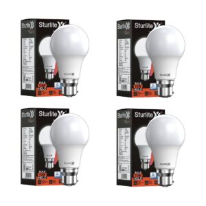 Sturlite Helo 10W LED Bulb| German Quality Certified With Advance CRI Technology| 15000 Hrs Rated Life and 900 Lumens Brightness| BIS and BEE Approved| B22 Base Energy Efficient Lighting – (Pack of 4)